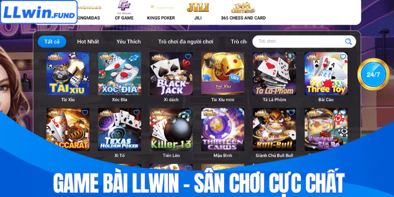 Game Bài LLWIN - Thế Giới Trò Chơi Đổi Thưởng Đầy Màu Sắc