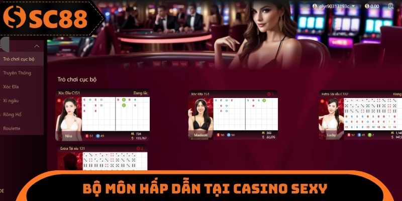Casino Sexy SC88 - Lựa Chọn Bộ Môn Cá Cược Hấp Dẫn Nhất