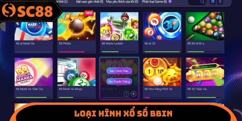 Xổ Số BBIN SC88 - Review Về Các Ưu Điểm Hấp Dẫn Của Sân Chơi