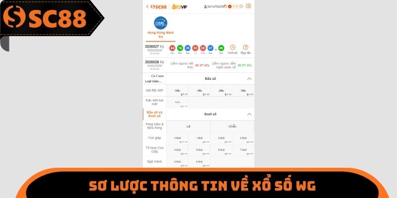 Xổ Số WG SC88 - Sân Chơi Hỗ Trợ Đa Dạng Ưu Đãi Hấp Dẫn